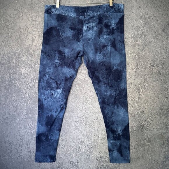 Time And Tru Blue Stretch Leggings, Women's XXL (20), EUC - Picture 2 of 3